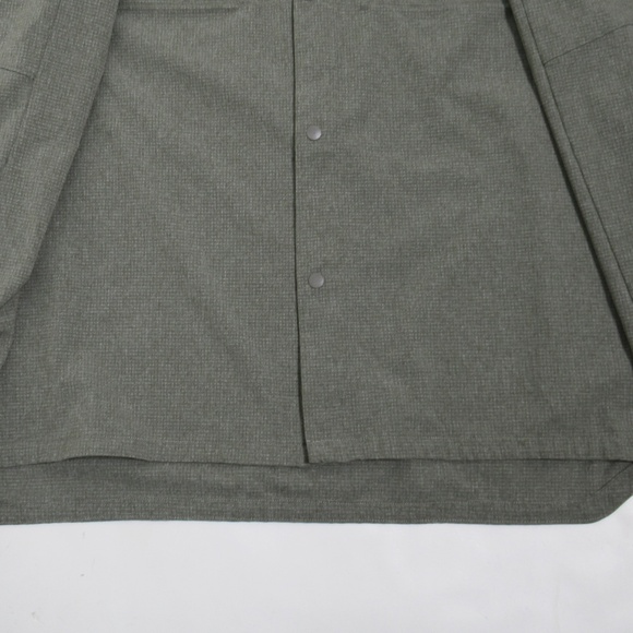 Lululemon Men's Airing Easy Overshirt Heatherd Medium Olive Size L - Picture 3 of 12